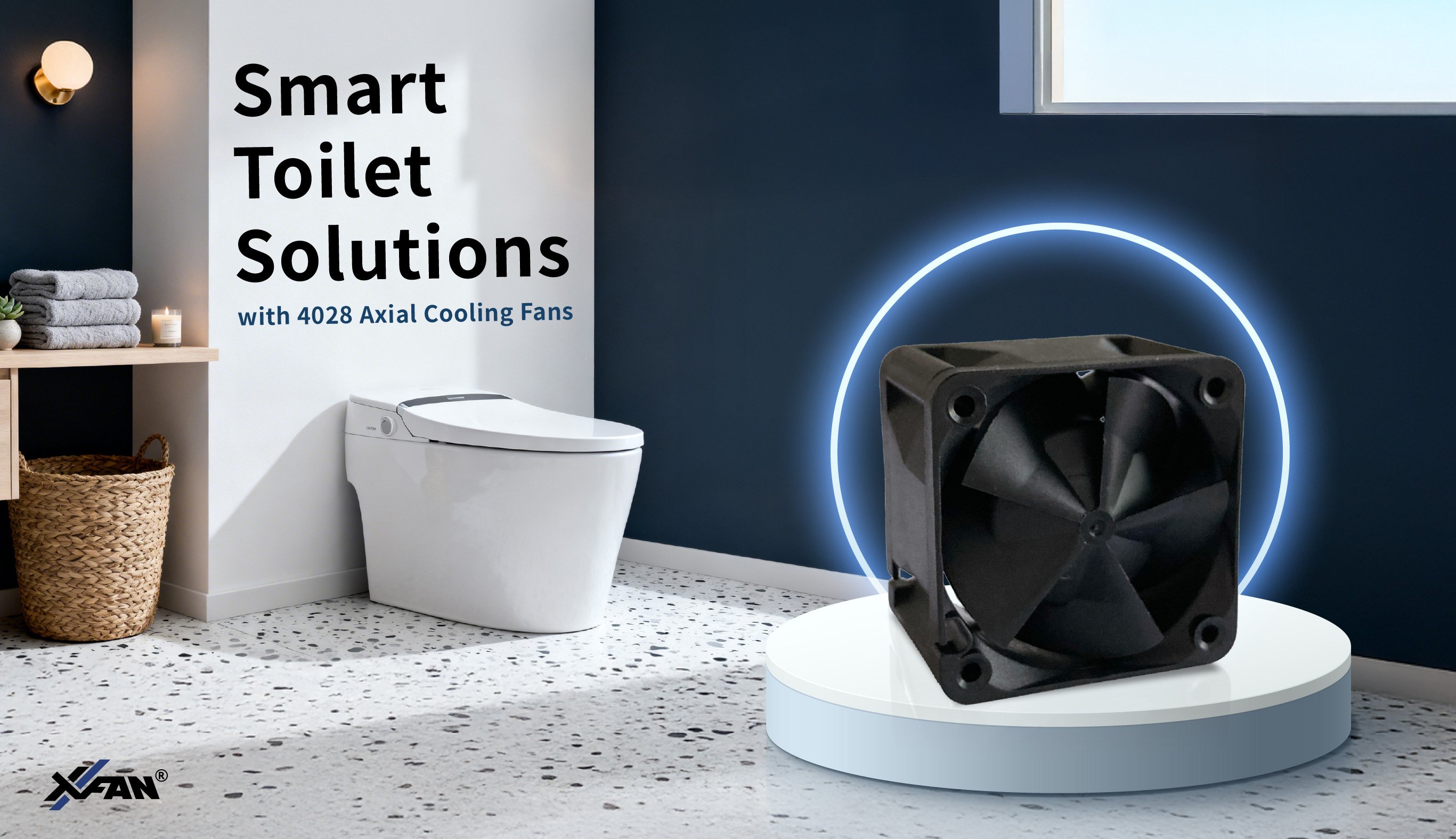 Reversible Fan Solution for Smart Toilets
